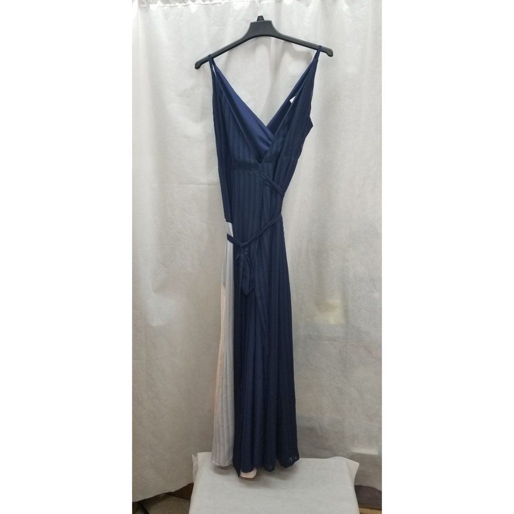 Hutch Wrap dress v-neck color blend large